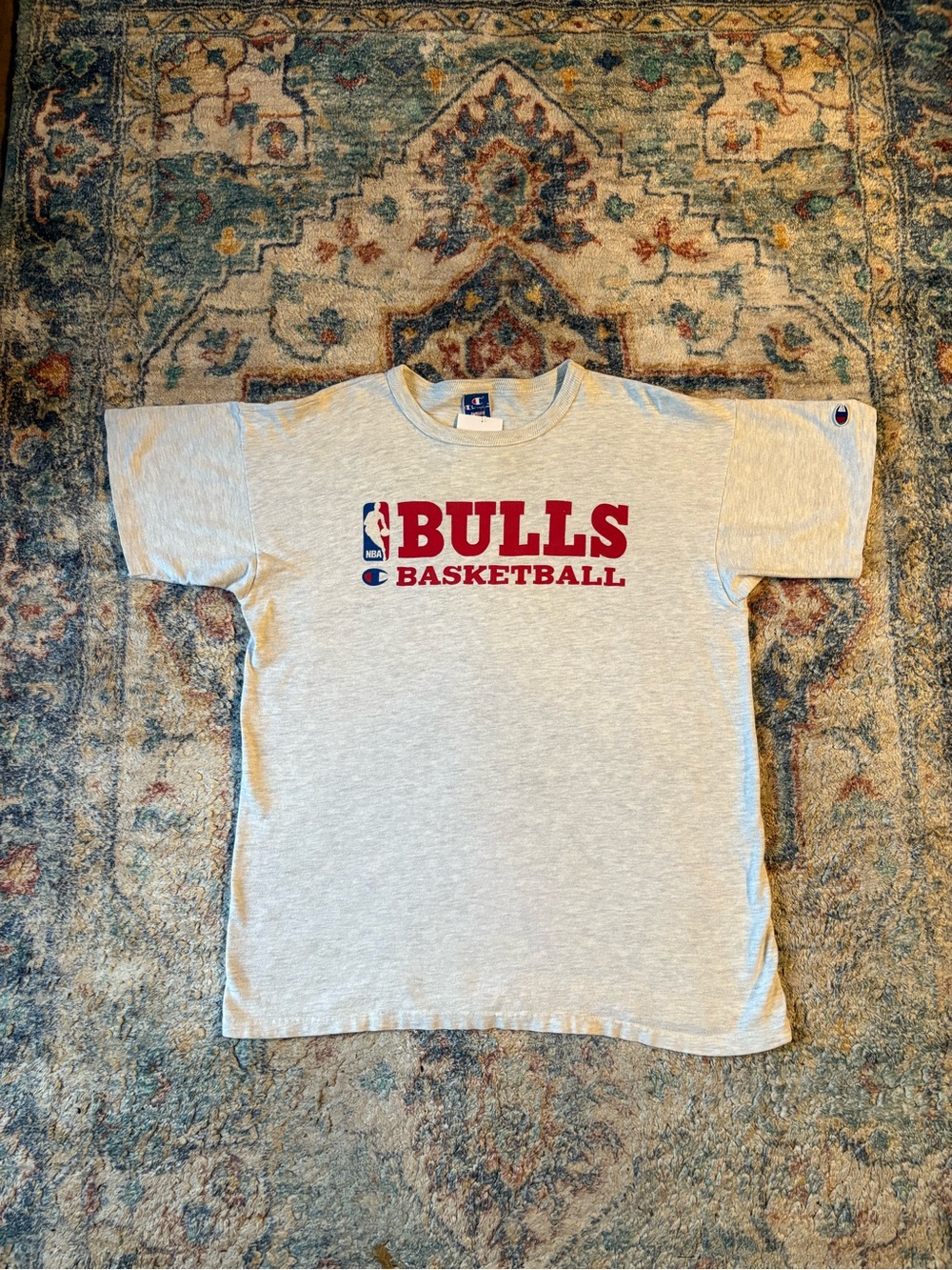Vintage NBA Champion Chicago Bulls Spellout T-shirt Large